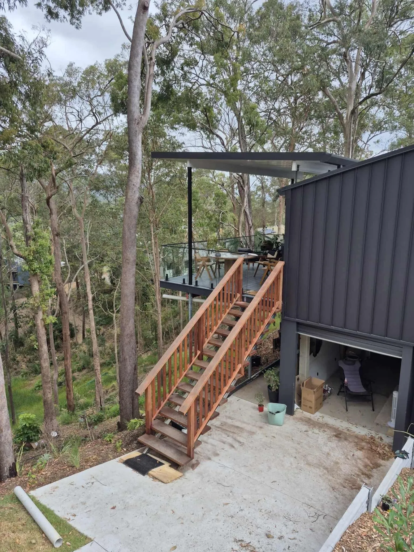 Completed Renovation — Stairs and Handrail — Outdoor Structures